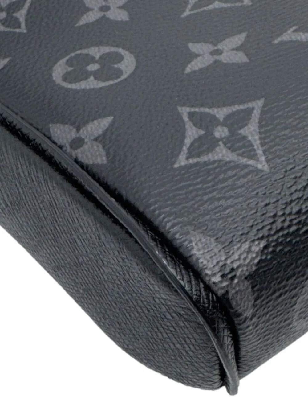 Louis Vuitton Outdoor Slingbag Monogram Taigarama Leather Crossbody Bag Black